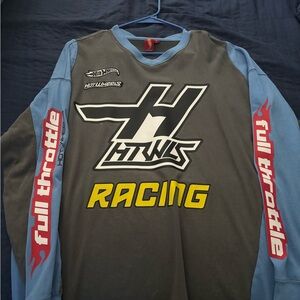 Hot Wheels Racing Long Sleeve Shirt - Gray and Blue